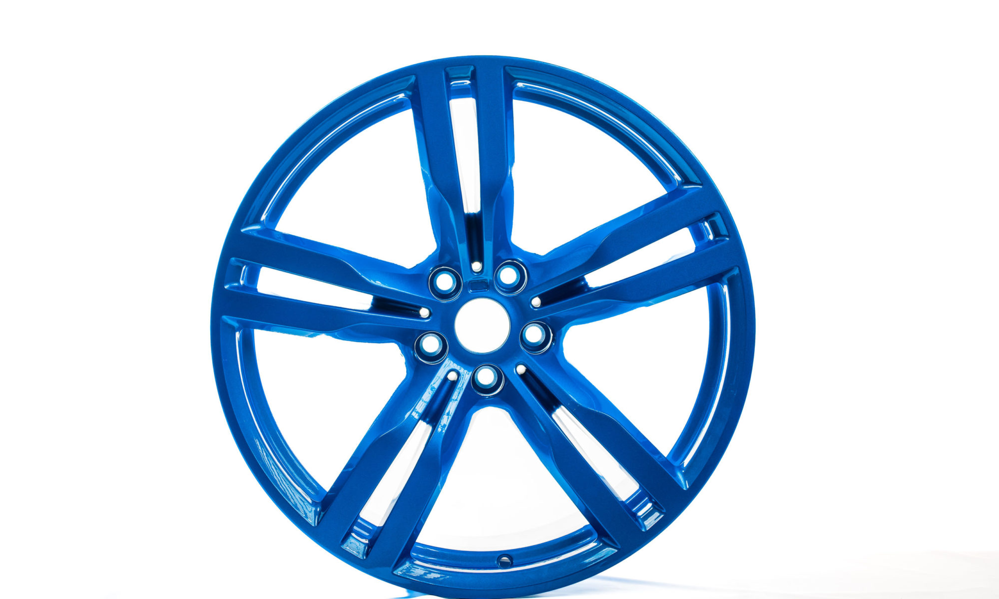 A wheel colour change to blue